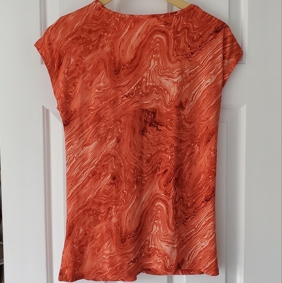 Michael Kors Marbled Twist Neck Shirt size M - Picture 2 of 5
